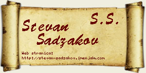 Stevan Sadžakov vizit kartica